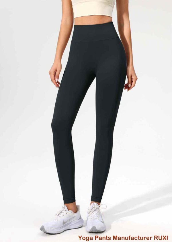 Texturerade Gym Leggings Bekväm Snygg passform Ruxi se942