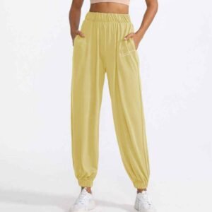 Lilac Yoga Pants Mjuka Stretchiga Activewear Ruxi se916