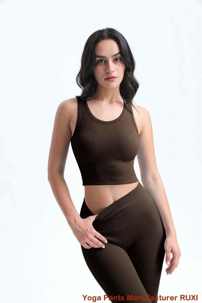 Höga svarta yogabyxor för kvinnor High Waist Leggings Ruxi