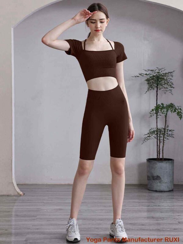 Träningsleggings för kvinnor med fickor Activewear byxor